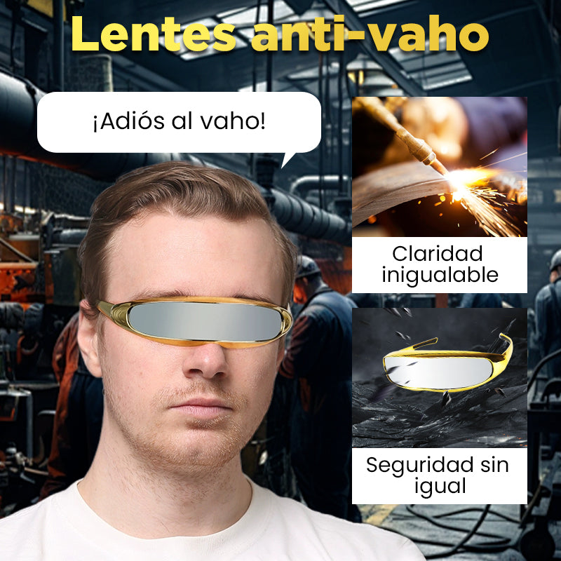 Gafas de seguridad de una pieza para soldadura