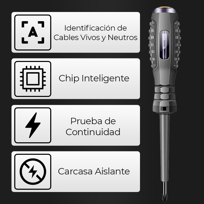 🔥Destornillador magnético de alto torque 2 en 1 con detector de electricidad