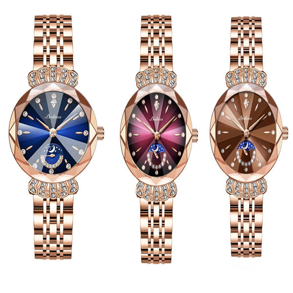 🎀Nuevo para 2025 60% de descuento🎀Reloj estrella lunar de diamantes de moda para mujer