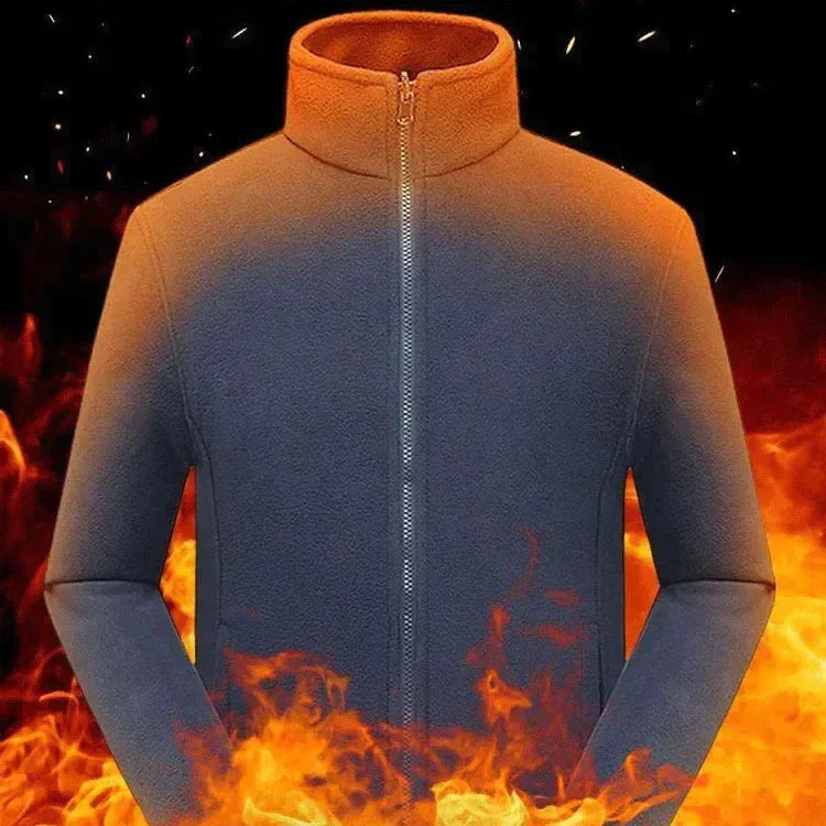 🔥Envío Gratis🔥Chaqueta con capucha polar de doble capa para hombre