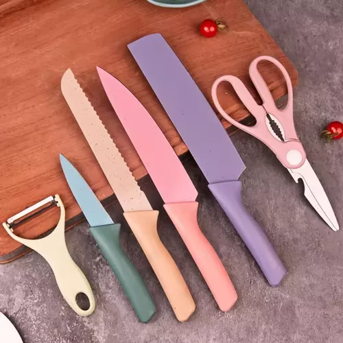 Juego de 6 cuchillos de cocina profesionales - SHARPSET®