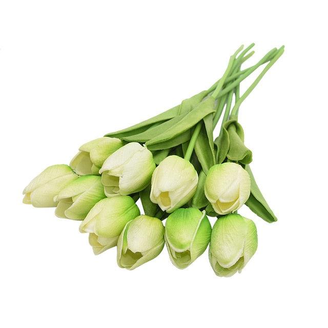 Tulipas Artificial Arranjo com 10 Peças - Toque de Luxo Decor