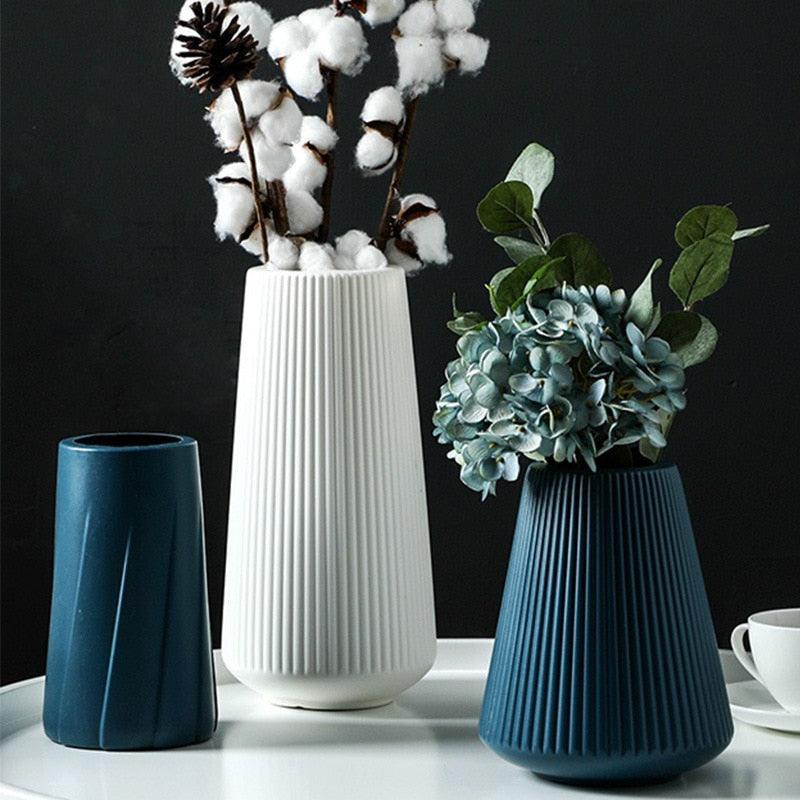 Morandi-Vasos de Plástico para Decoração - Toque de Luxo Decor