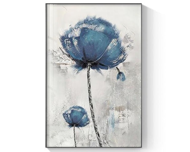 Quadro Flor Abstrata 50x70CM - Toque de Luxo Decor