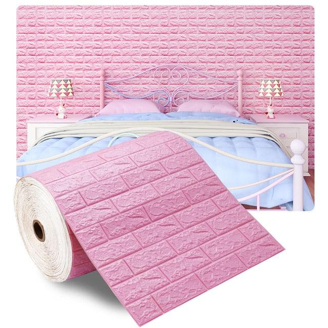 Papel de parede 3D Tijolo Autoadesivo 70cmx1m - FRETE GRÁTIS - Toque de Luxo Decor